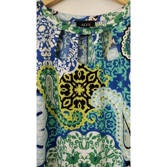 ALYX Blue Floral Sleeveless Dress Size 1X NWT - Picture 8 of 8